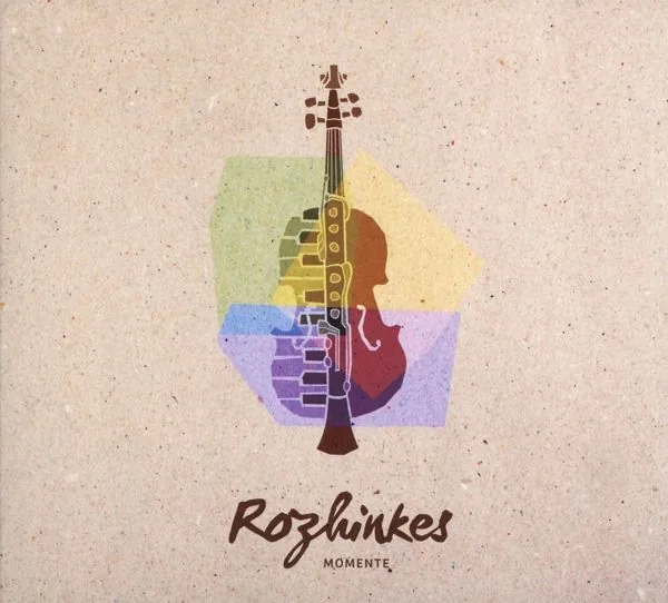 CD-Cover „Momente“ von Rozhinkes: aquarellierte Klarinette und Geige